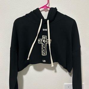 Darc sport cropped hoodie